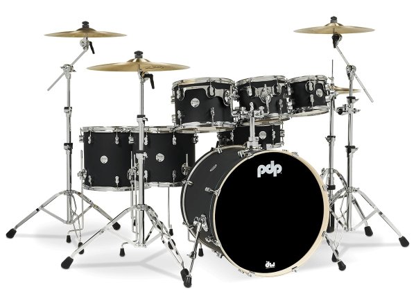 Concept Maple 7-Piece Maple Shell Pack, Satin Black