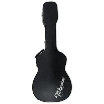 Left-Handed Dreadnought Acoustic Electric Guitar With Case, Black