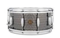 Full Range Snare Drum 6.5" X 14", Hammered Black Steel