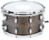 Full Range Snare Drum 8" X 14", Hammered Black Steel