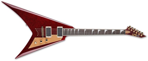 KH-V Kirk Hammett Electric Guitar, Red Sparkle