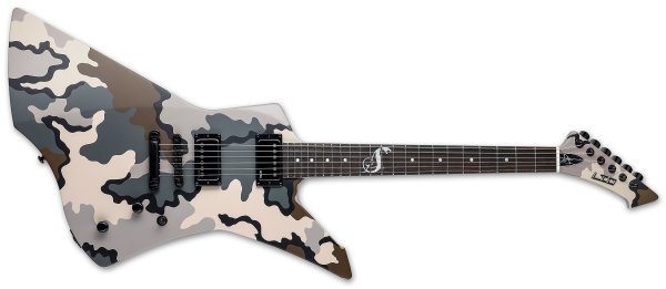 LTD Snakebyte Camo Electric Guitar With Case, Kuiu Camo Satin