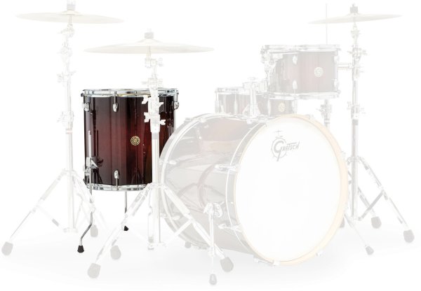 Catalina Maple 16" x 16" Floor Tom, Dark Cherry Burst