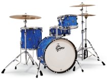 Catalina Club 4 Piece Shell Pack With 20″ Bass Drum, Blue Satin Flame