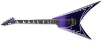 LTD Alexi Hexed Left-Handed Electric Guitar, Purple Fade With Pinstripes