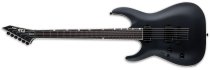 MH-1000 Baritone Left-Handed Electric Guitar, Black Satin