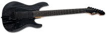 SN-1007HT Baritone Left-Handed Electric Guitar, Black Blast