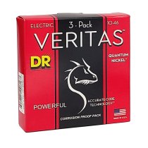 Veritas Electric Guitar String, Medium (10-46) (3 Pack)