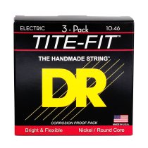 Tite-fit Electric Guitar Strings, Medium (10-46) (3 Pack)