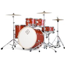 Spark 5-Piece Drum Set Pack With 22″ Bass Drum, Champagne Sparkle