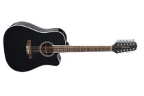 G-series Cutaway Dreadnought 12-String Acoustic Guitar With Gig Bag, Black