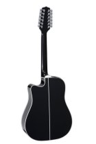 G-series Cutaway Dreadnought 12-String Acoustic Guitar With Gig Bag, Black