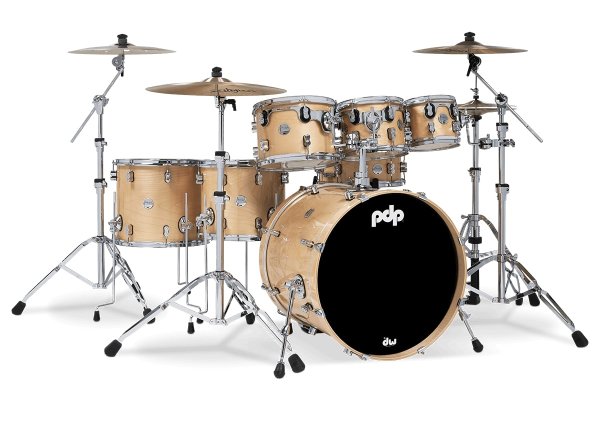 Concept Maple 7-Piece Maple Shell Pack, Natural Lacquer