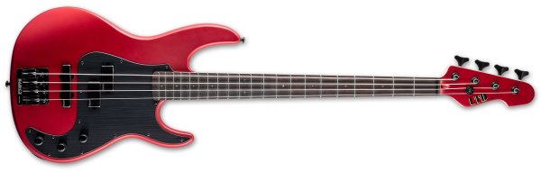 AP-4 4-String Electric Bass, Candy Apple Red Satin