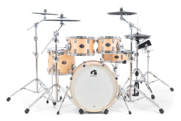 G9 Pro 5-Piece Workstation E-Drum Set With Stand Pack, Satin Natural