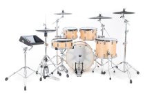 G9 Pro 5-Piece Workstation E-Drum Set With Stand Pack, Satin Natural