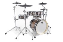 G9 Pro 5-Piece Workstation E-Drum Set With Stand Pack, Walnut