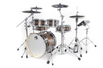 G9 Pro 6-Piece Workstation E-Drum Set With Stand Pack, Walnut