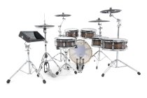 G9 Pro 6-Piece Workstation E-Drum Set With Stand Pack, Walnut