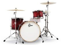 Catalina Club Rock 3-Piece Shell Pack With 24″ Bass Drum, Gloss Crimson Burst