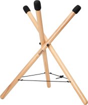 Foldable & Height Adjustable Medium Handpan Stand, Beech Wood