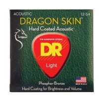 Dragon Skin Coated Acoustic Guitar String, Light (12-54) (25-Pack)