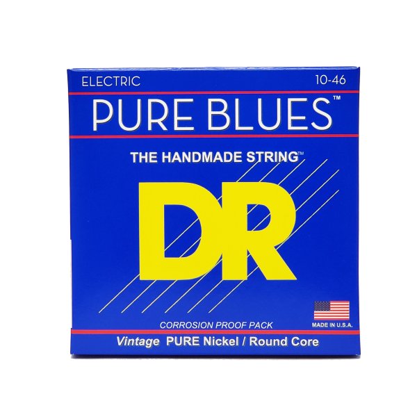 Pure Blues Electric Guitar Strings, Medium (10-46) (25-Pack)