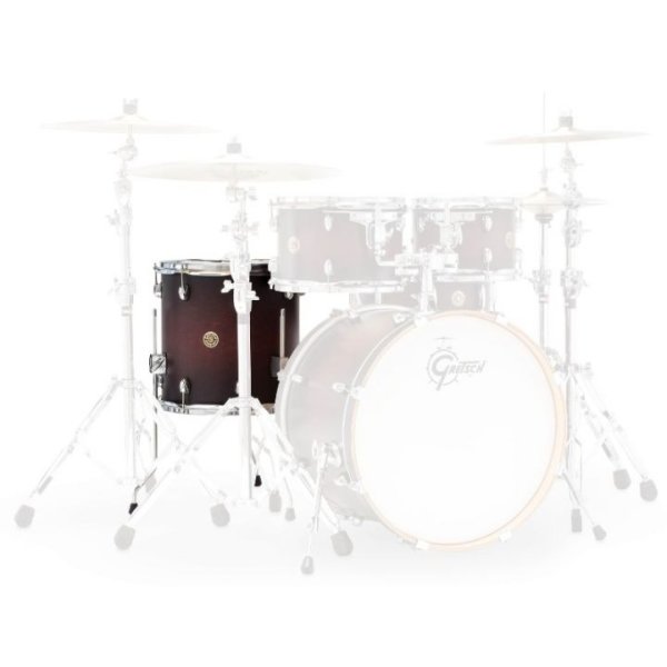 Catalina Maple 16" x 18" Floor Tom, Satin Dark Cherry Burst