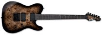 TE-1000 EverTune Electric Guitar, Charcoal Burst