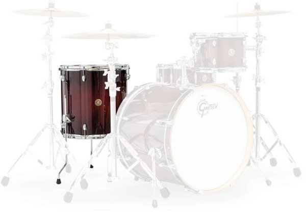 Catalina Maple 16" x 16" Floor Tom, Satin Dark Cherry Burst