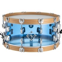 Cornerstone 6.5" x 14" Snare, See-Through Blue Acrylic