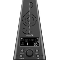 Rechargeable Metro-Tuner Electronic Metronome, Black