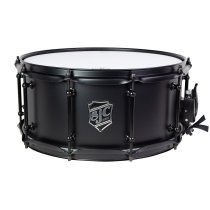 6.5″ X 14″ Alpha Steel Snare Drum, Flat Black