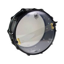 6.5" X 14" Alpha Steel Snare Drum, Flat Black