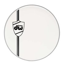 22″ Classic Coated Bass Drum Head, White