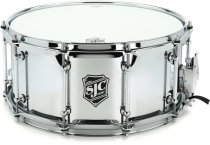 6.5″ X 14″ Alpha Steel Snare Drum, Polished Chrome Over Steel