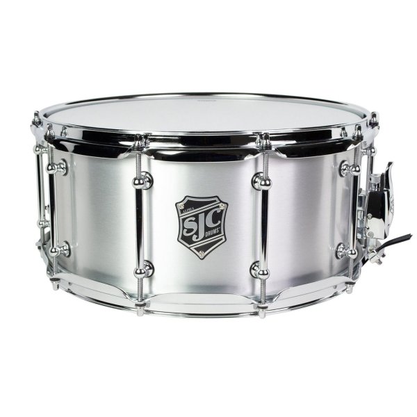 6.5" X 14" Alpha Steel Snare Drum, Brushed Aluminum