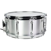 6.5" X 14" Alpha Steel Snare Drum, Brushed Aluminum