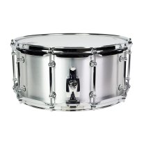 6.5" X 14" Alpha Steel Snare Drum, Brushed Aluminum