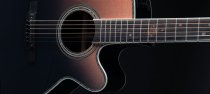 2024 Limited Edition Solar System Acoustic / Electric Guitar With Case, Gloss Penumbra Blue Fade