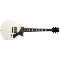 LTD Deluxe Flat Top 6-String Electric Guitar, Olympic White