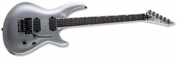 H3-1000FR LTD Deluxe 6-String Electric Guitar, Metallic Silver