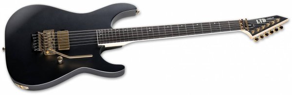 M-1001 LTD Deluxe 6-String Electric Guitar, Charcoal Metallic Satin