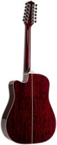 John Jorgenson Signature 12-String Acoustic/Electric Guitar With Case, Gloss Wine Red