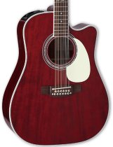 John Jorgenson Signature 12-String Acoustic/Electric Guitar With Case, Gloss Wine Red