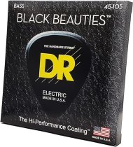 BLACK BEAUTIES BLACK Colored Bass Strings Medium (45-105)