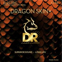 DRAGON SKIN+ Coated Quantum Nickel Electric Guitar Strings, Medium to Heavy (10-52)