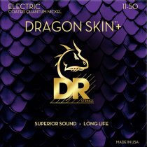 DRAGON SKIN+ Coated Quantum Nickel Electric Guitar Strings, Heavy (11-50)