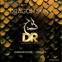 DRAGON SKIN+ Coated Phosphor Bronze Acoustic Guitar Strings, Bluegrass (12-56)