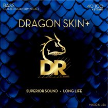 DRAGON SKIN+ Coated Quantum Nickel 4-String Electric -String Electric Bass Strings, Light (40-100)